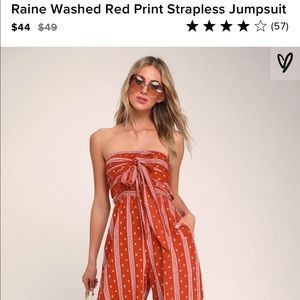 Red Bandana Jumpsuit